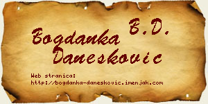 Bogdanka Danesković vizit kartica